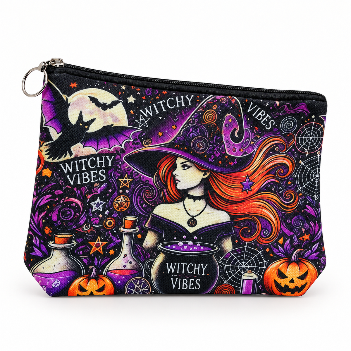 Witchy Vibes Large Zipper Pouch