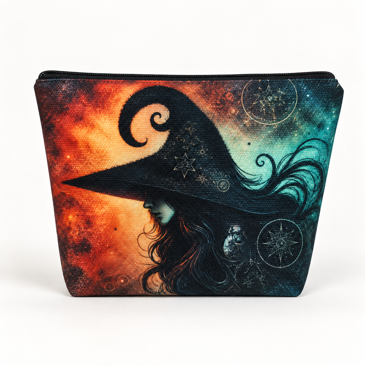 Witch Design Large Zipper Pouch