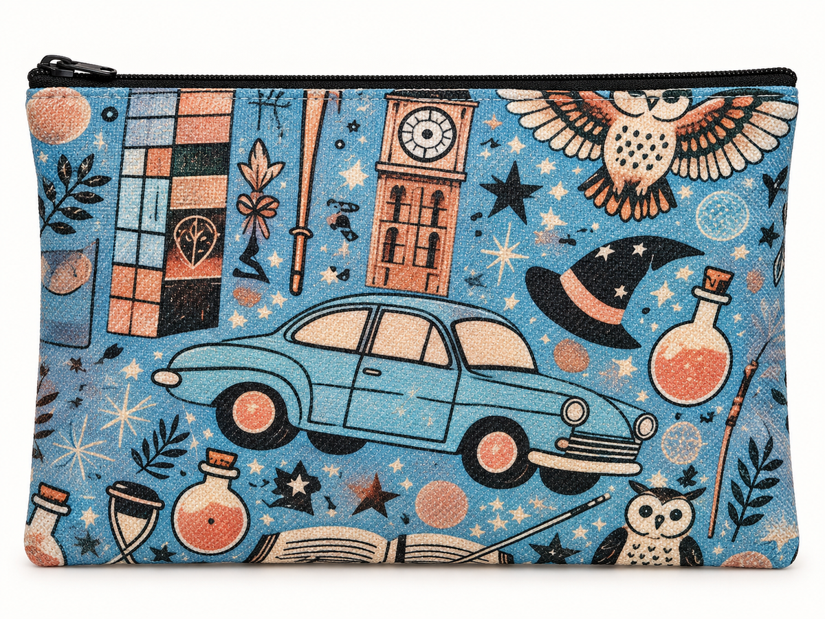 Witchy Road Trip Large Zipper Pouch