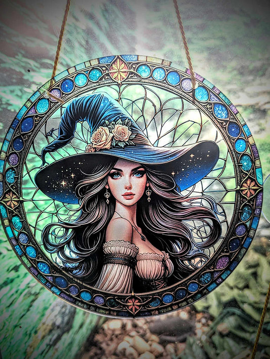 WITCH WITH HAT SUNCATCHER