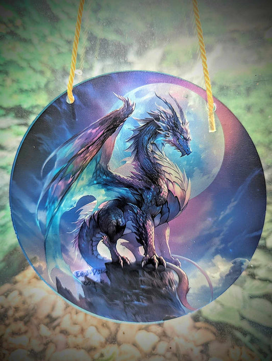 DRAGON AND MOON SUNCATCHER