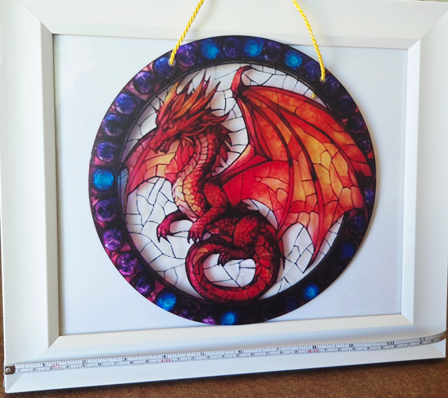 Suncatcher- Dragon- Red & Orange