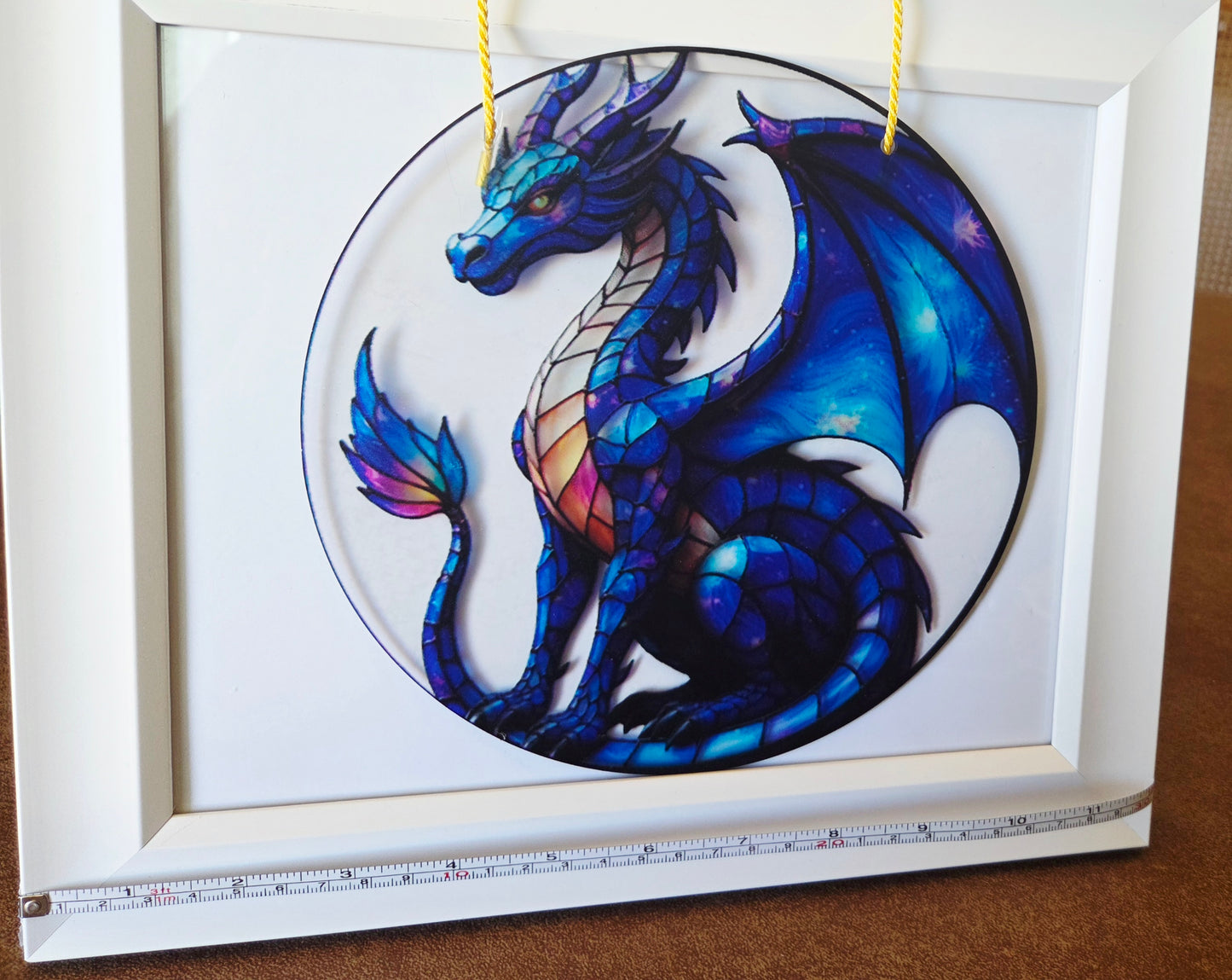 Suncatcher- Dragon Sitting- Blue