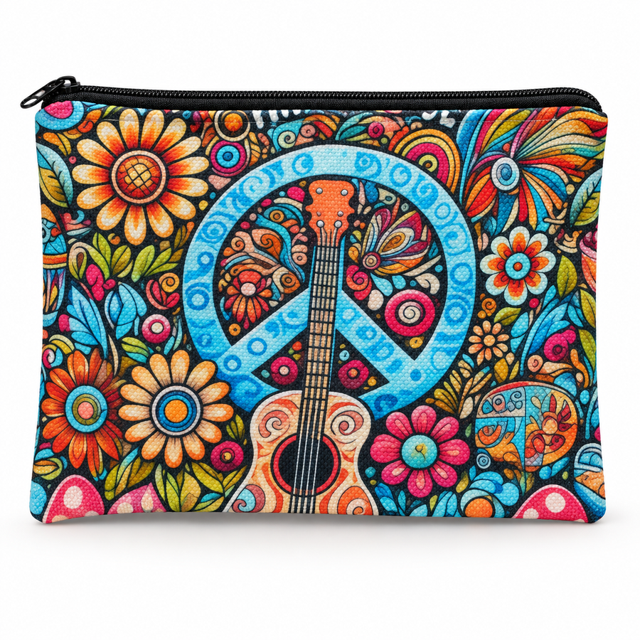 Peace & Harmony Large Zipper Pouch
