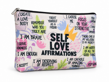 Self Love Affirmations Large Zipper Pouch