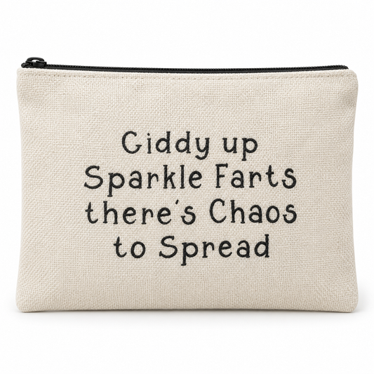 Giddy Up Large Zipper Pouch