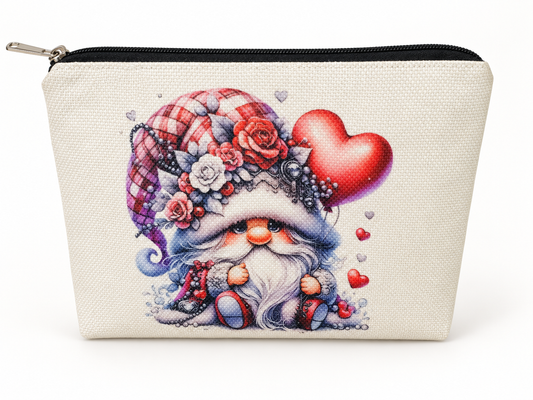Romantic Gnome Large Zipper Pouch