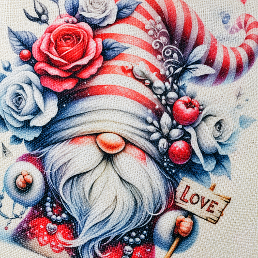 Love Gnome Large Zipper Pouch