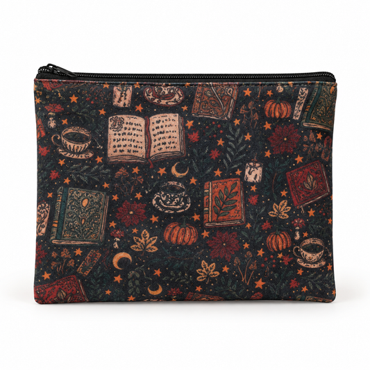 Autumn Book of Shadows Large Zipper Pouch