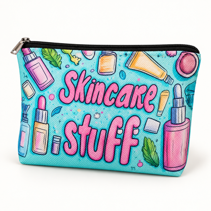 Skincare Stuff Large Zipper Pouch
