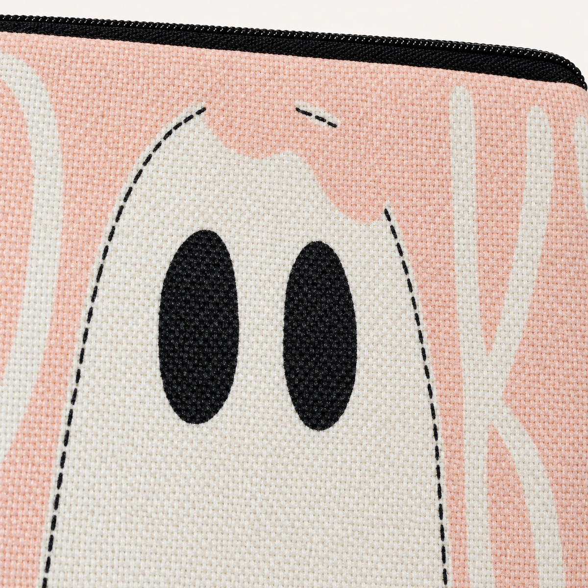 Spooky Ghost Large Zipper Pouch