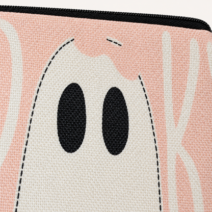 Spooky Ghost Large Zipper Pouch