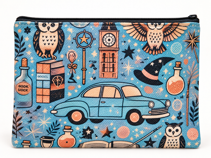 Witchy Road Trip Large Zipper Pouch