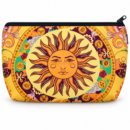 Celestial Sun Medium Zipper Pouch
