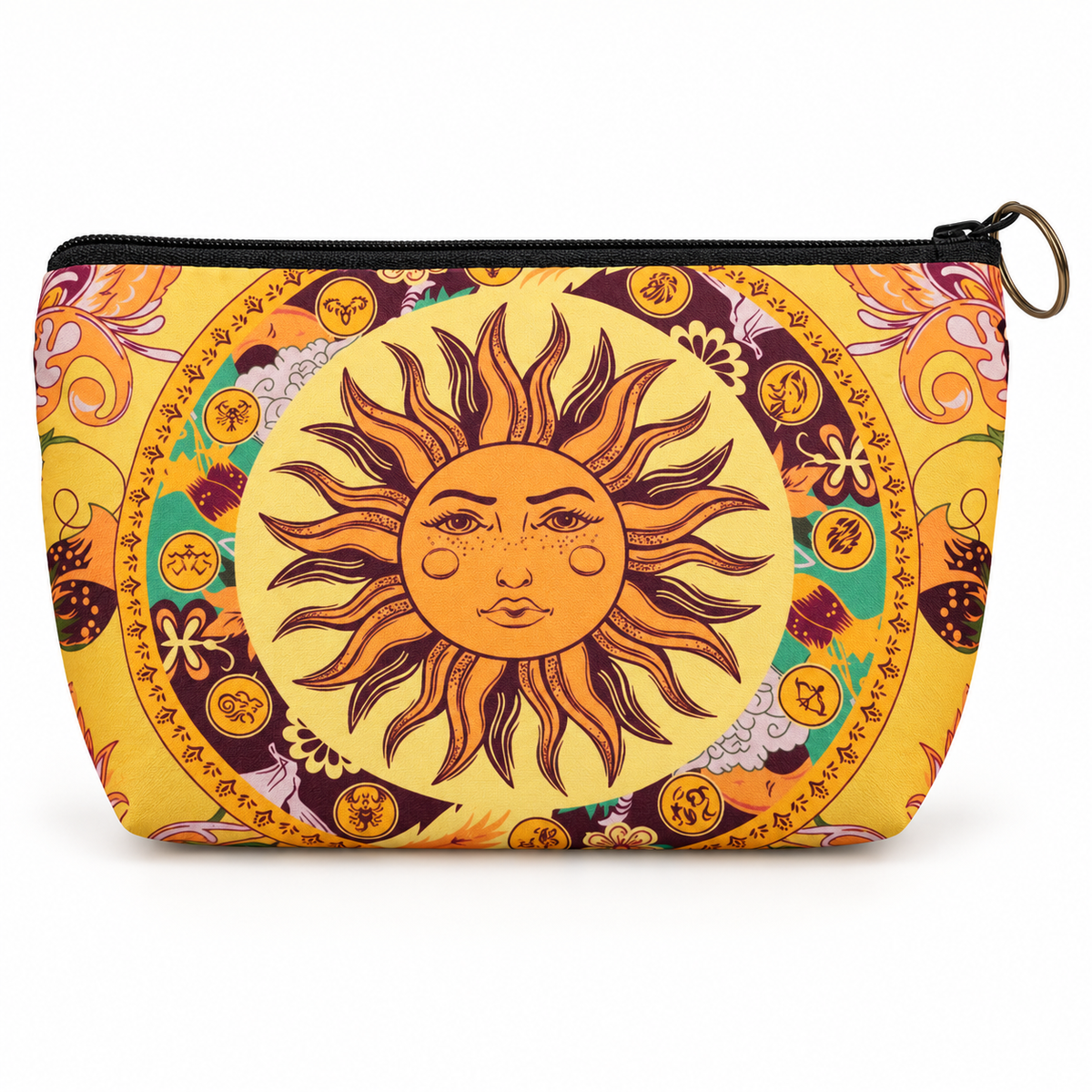 Celestial Sun Medium Zipper Pouch