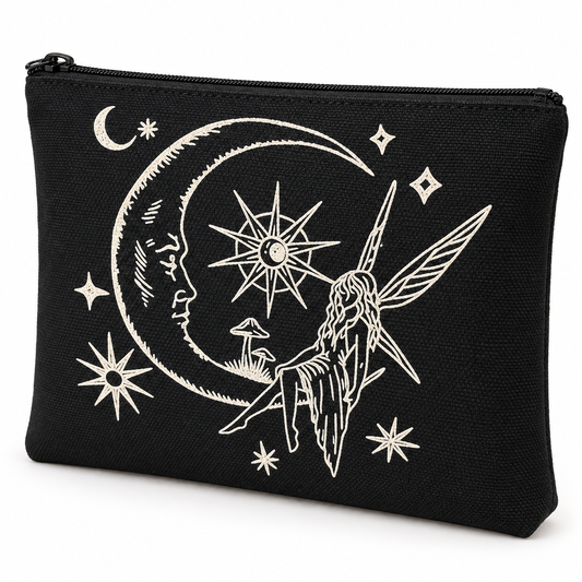 Moonlit Fairy Medium Zipper Pouch