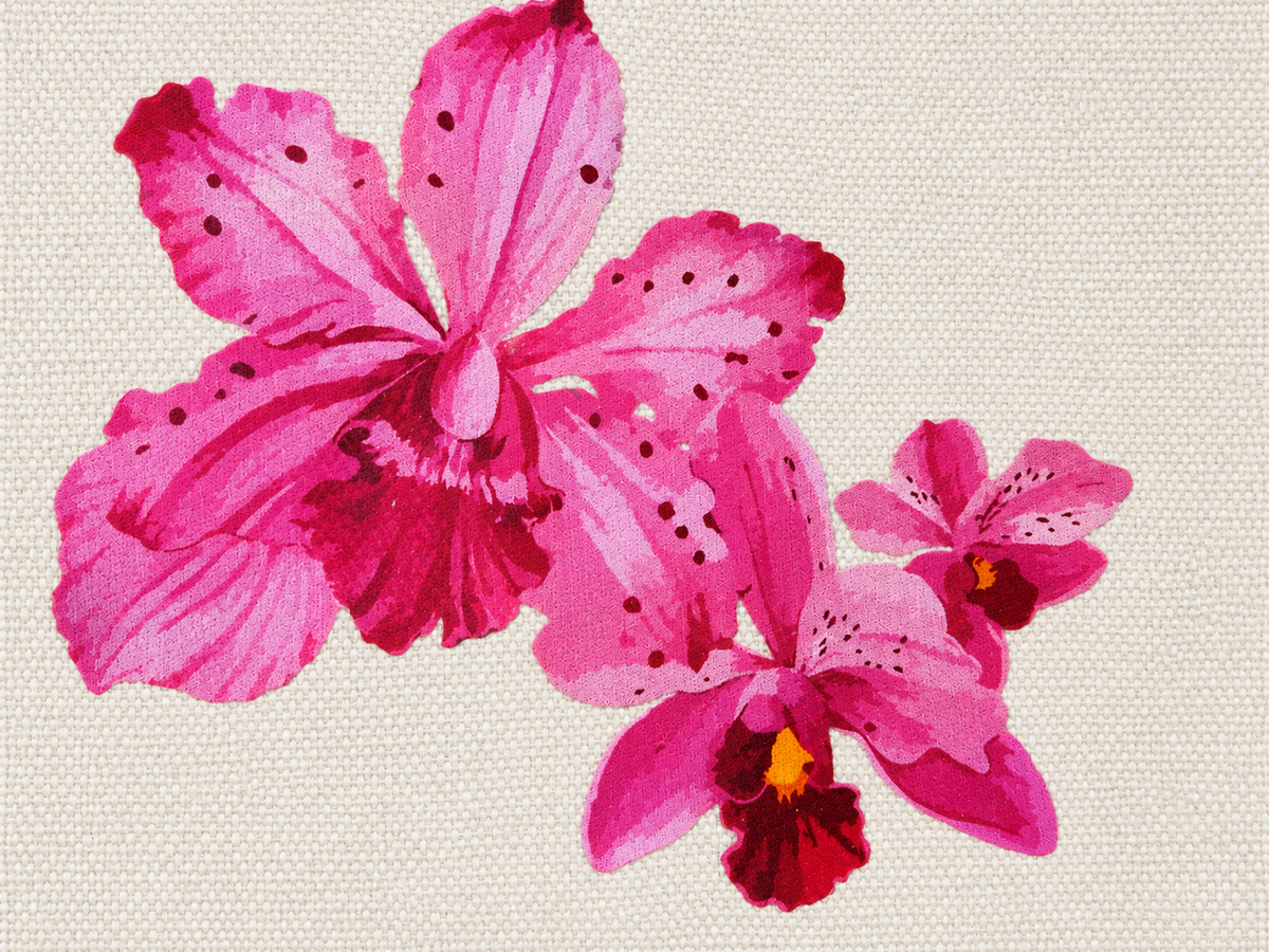Pink Iris Medium Zipper Pouch