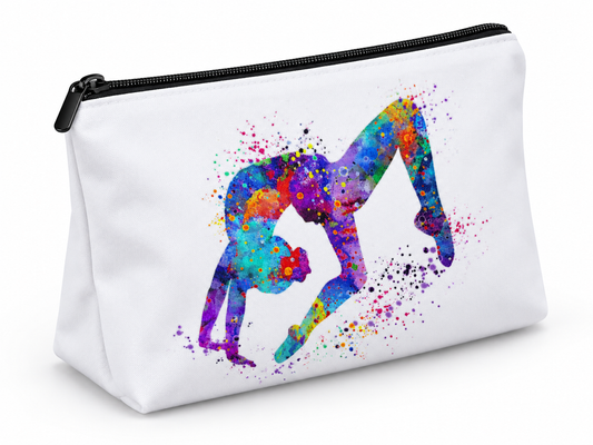 Colorful Gymnast Medium Zipper Pouch