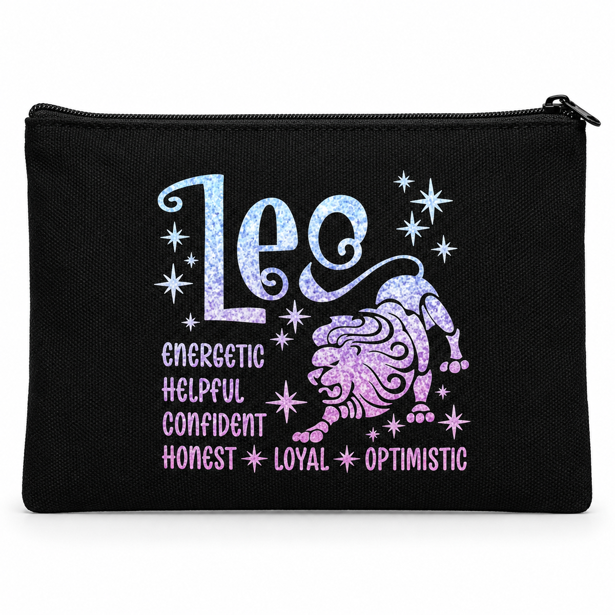 Leo Zodiac Medium Zipper Pouch
