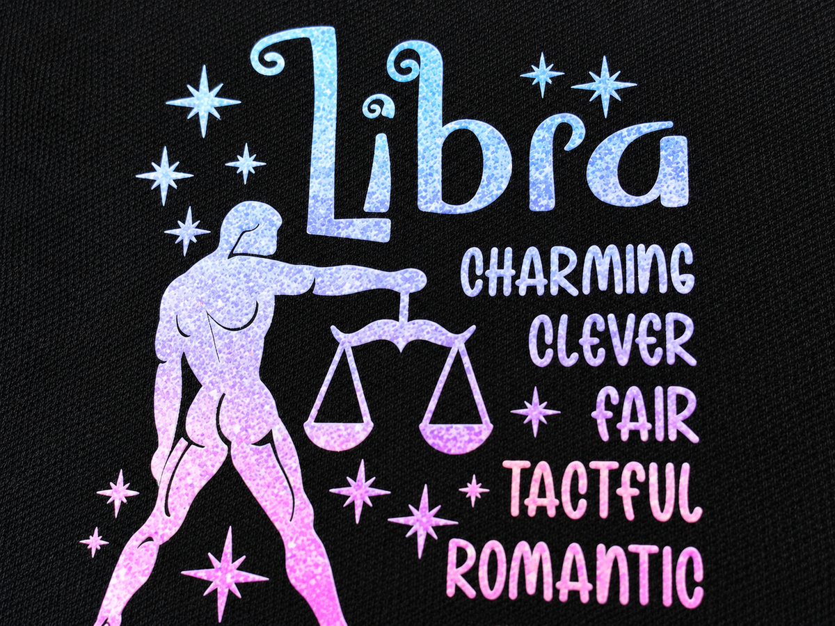 Libra Zodiac Medium Zipper Pouch