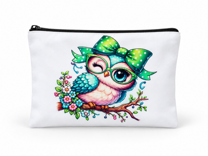 Whimsical Owl Medium Zipper Pouch