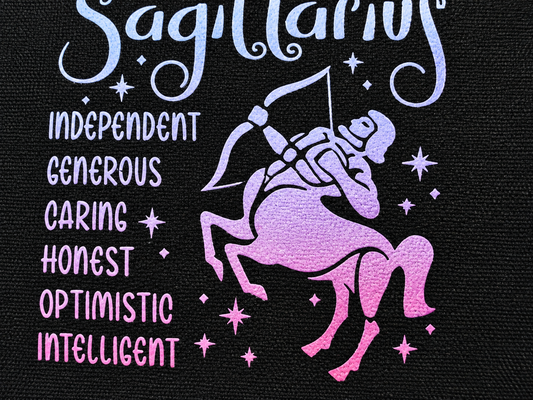 Sagittarius Zodiac Medium Zipper Pouch