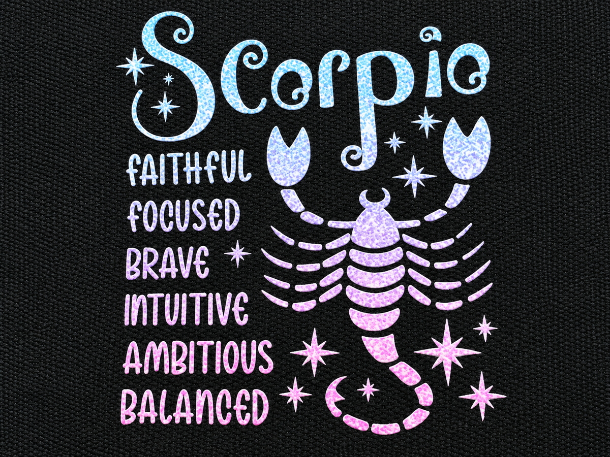 Scorpio Zodiac Medium Zipper Pouch