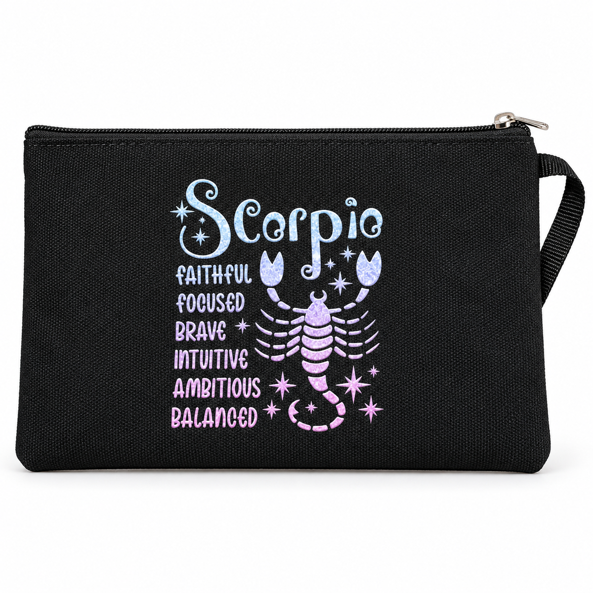 Scorpio Zodiac Medium Zipper Pouch