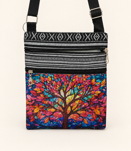 Autumn Soul Tree Crossbody Bag