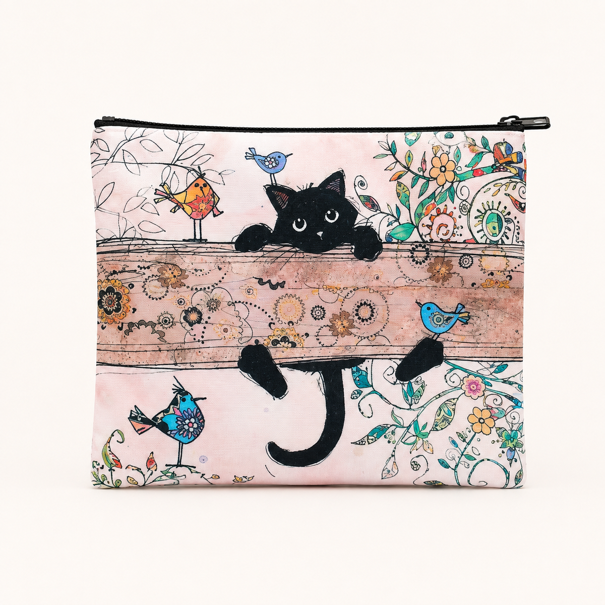 Cats & Familiars Large Zipper Pouch