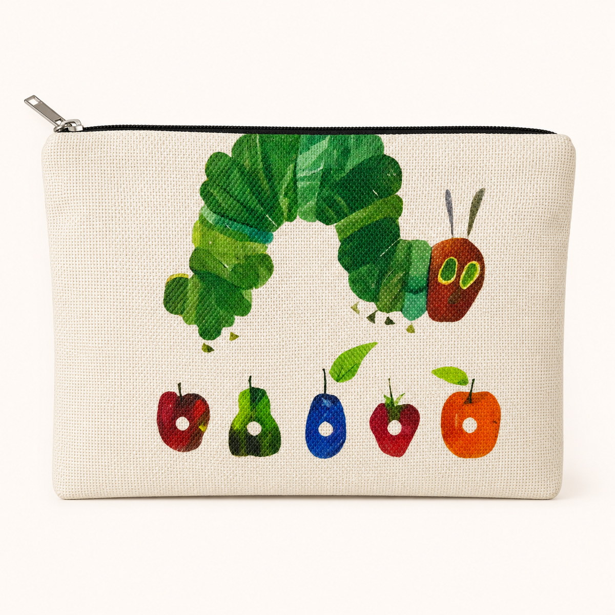 Colorful Caterpillar Large Zipper Pouch