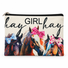 Hay Girl Large Zipper Pouch